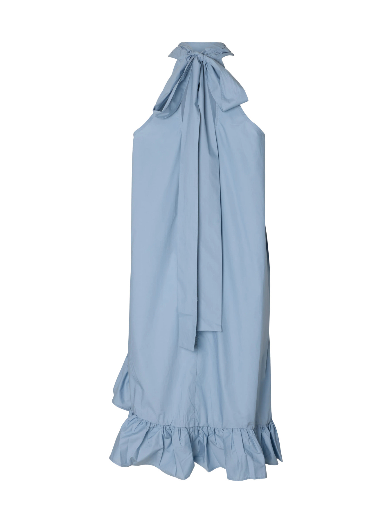 SLFDELIA REGULAR SHORT HALTERNECK DRESS Dusty Blue - 2