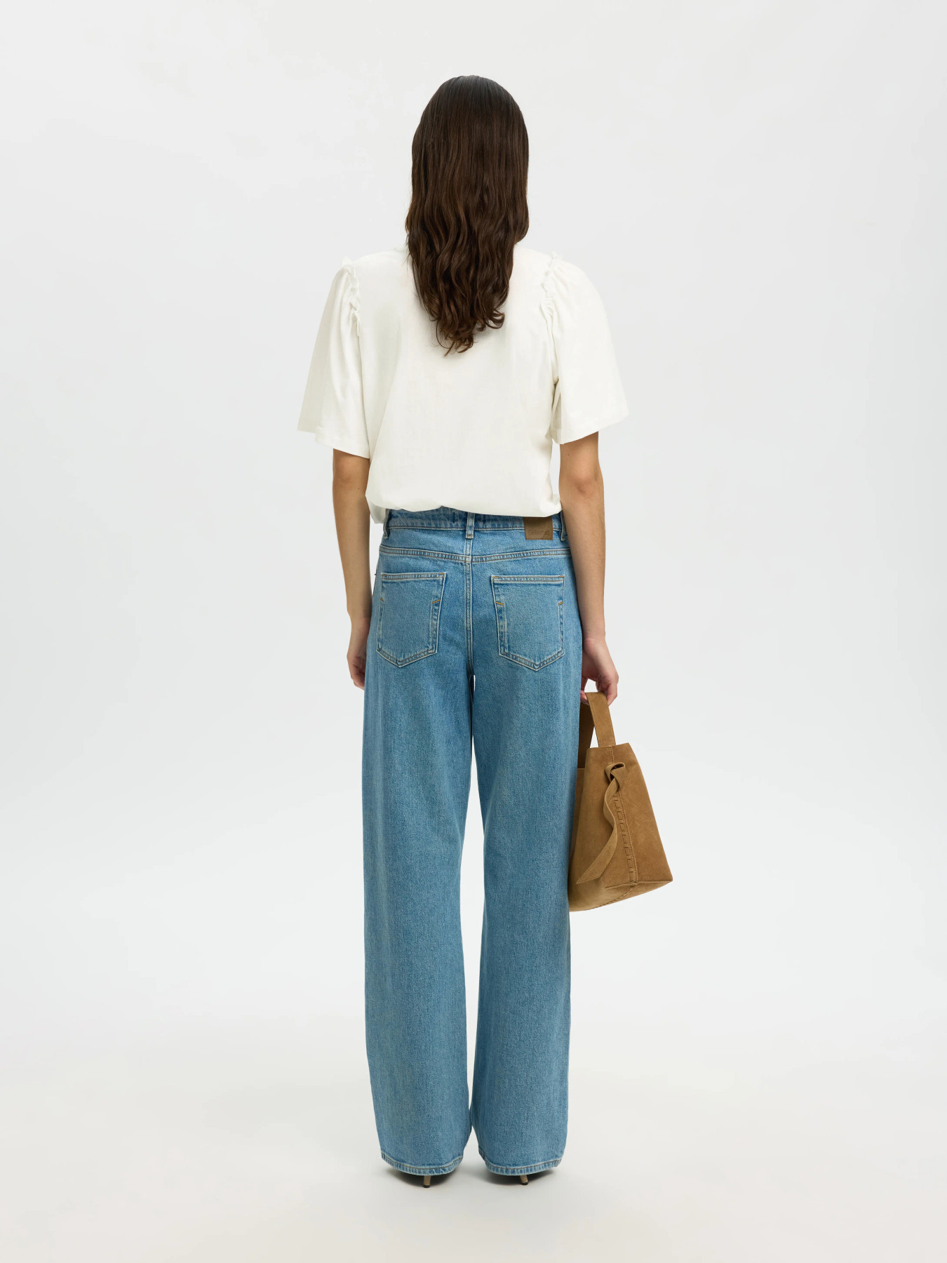 SLWPENELOPE 2/4 RUFFLE TEE NOOS Snow White - 5