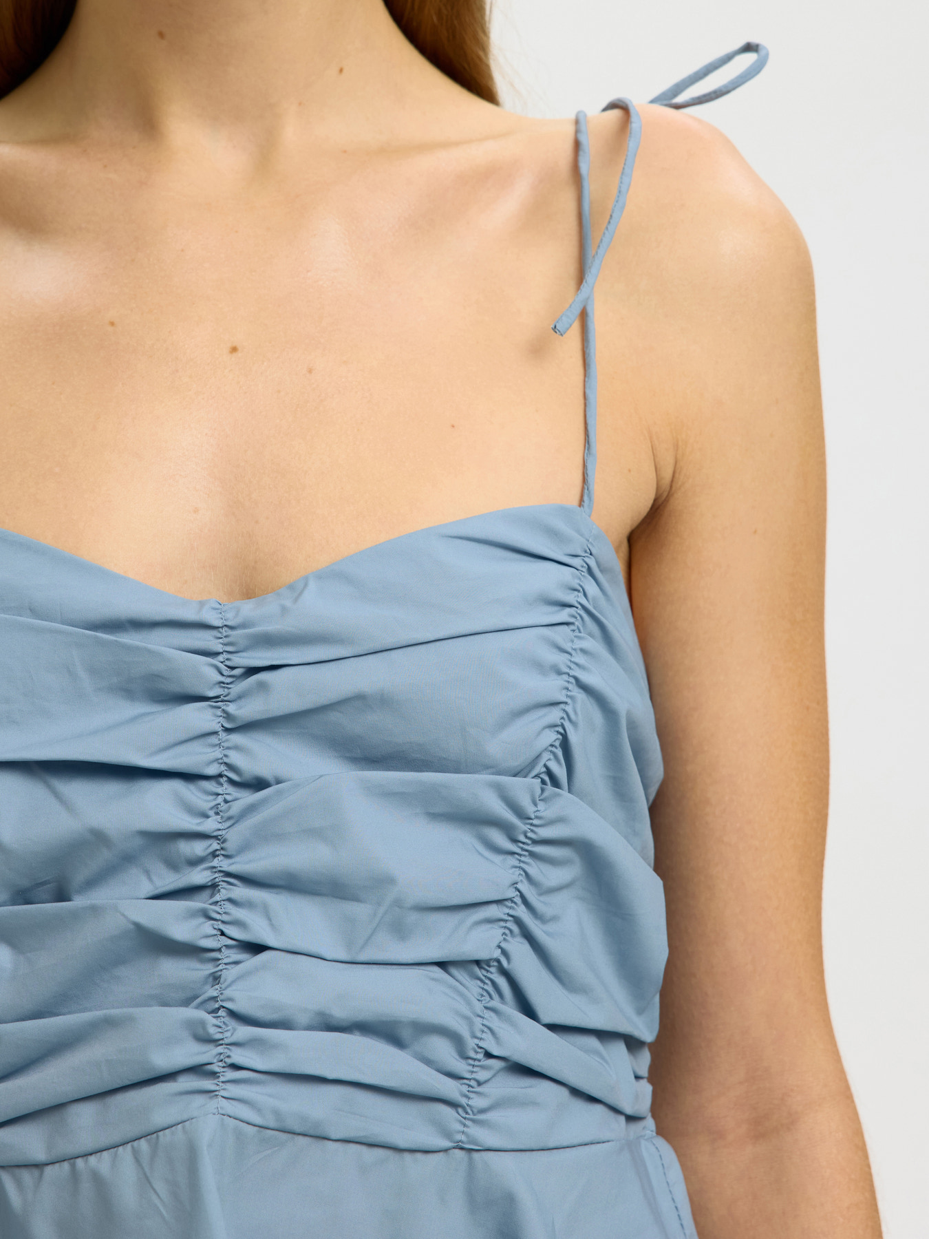 SLFDELIA STRAP TOP B Dusty Blue - 3