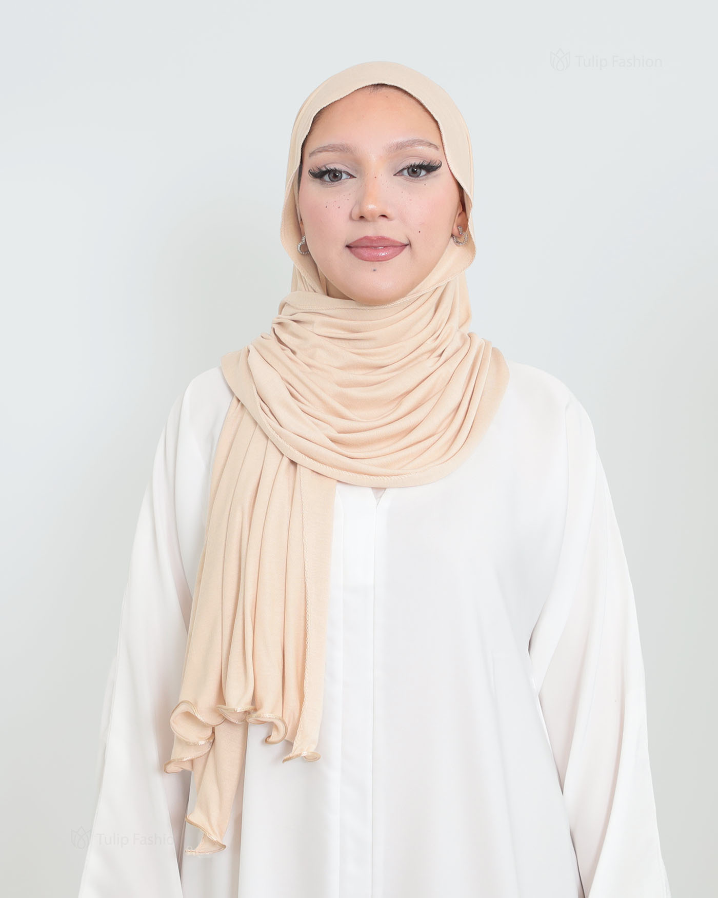 Hijab - Jersey Stretch - Light Beige