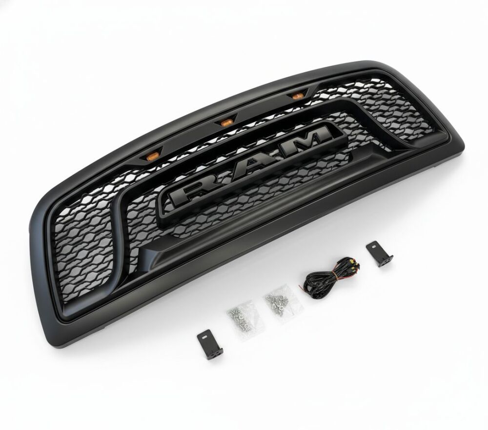 Övre Grill med LED – Rebel Style – Matt Svart (2009–2012) - 4