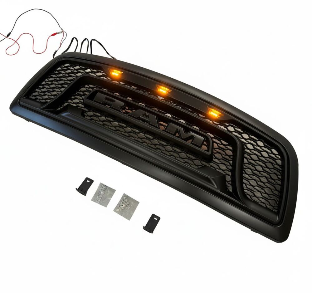 Övre Grill med LED – Rebel Style – Matt Svart (2009–2012) - 3