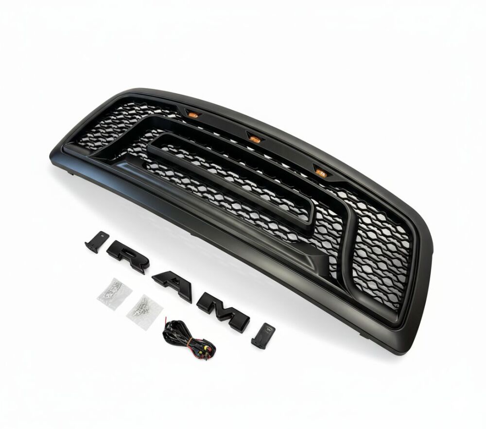 Övre Grill med LED – Rebel Style – Matt Svart (2009–2012) - 2
