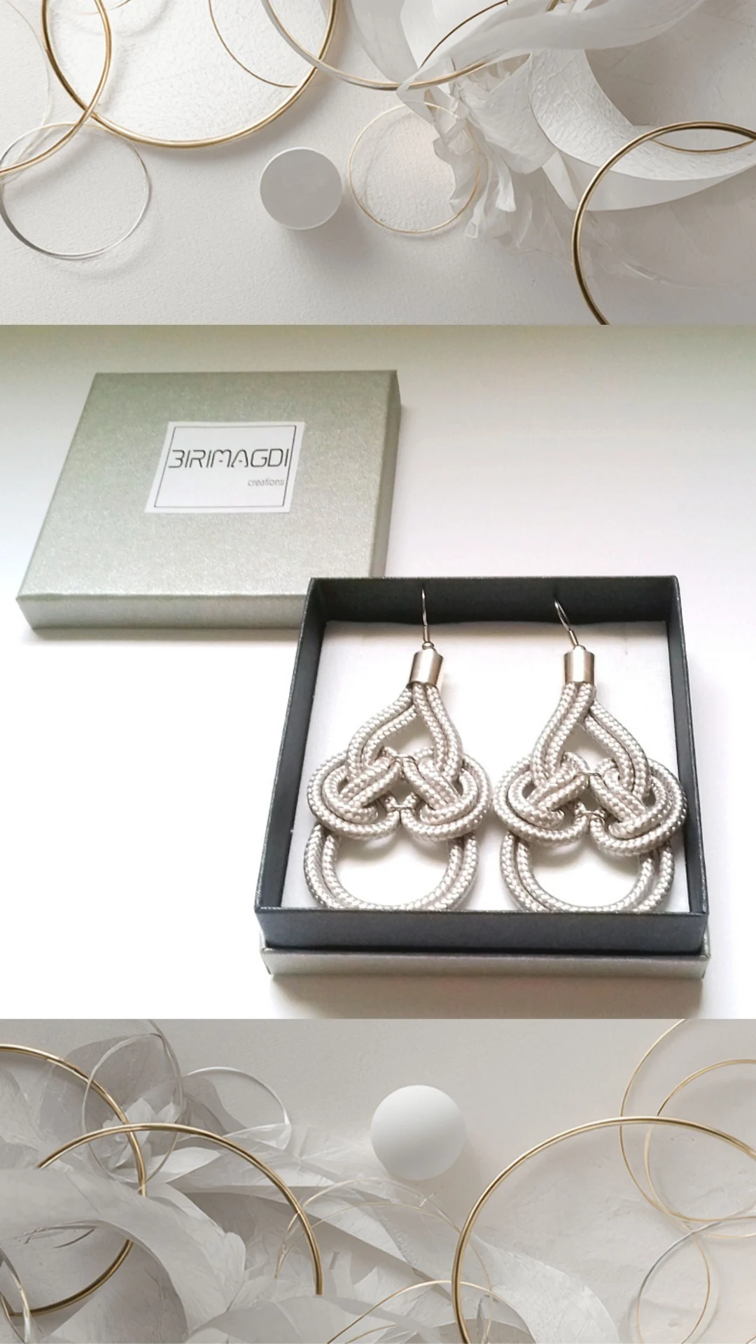 Phyton Örhängen Silver