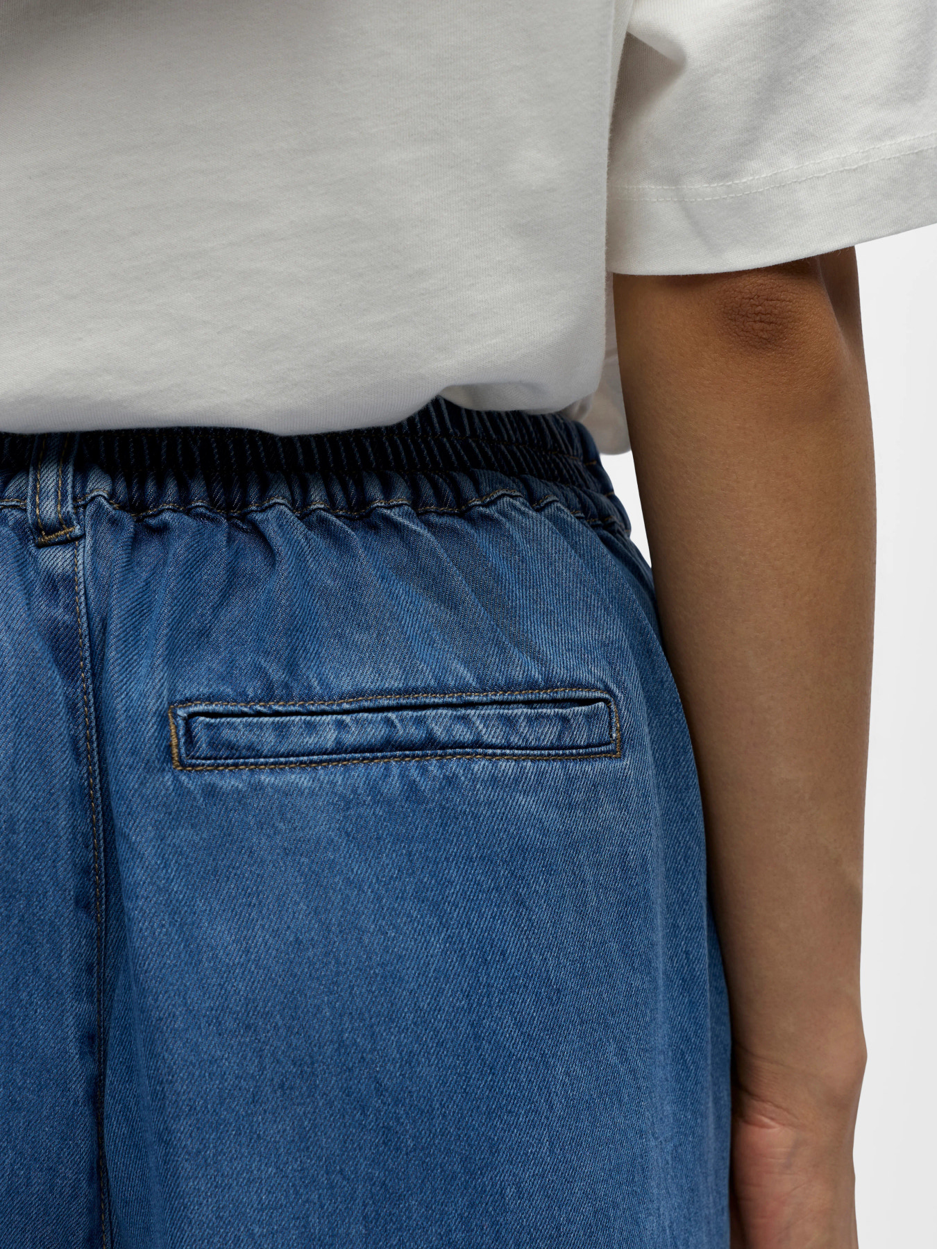 OBJFRAME MW CULOTTE PANT NOOS Medium Blue Denim - 3