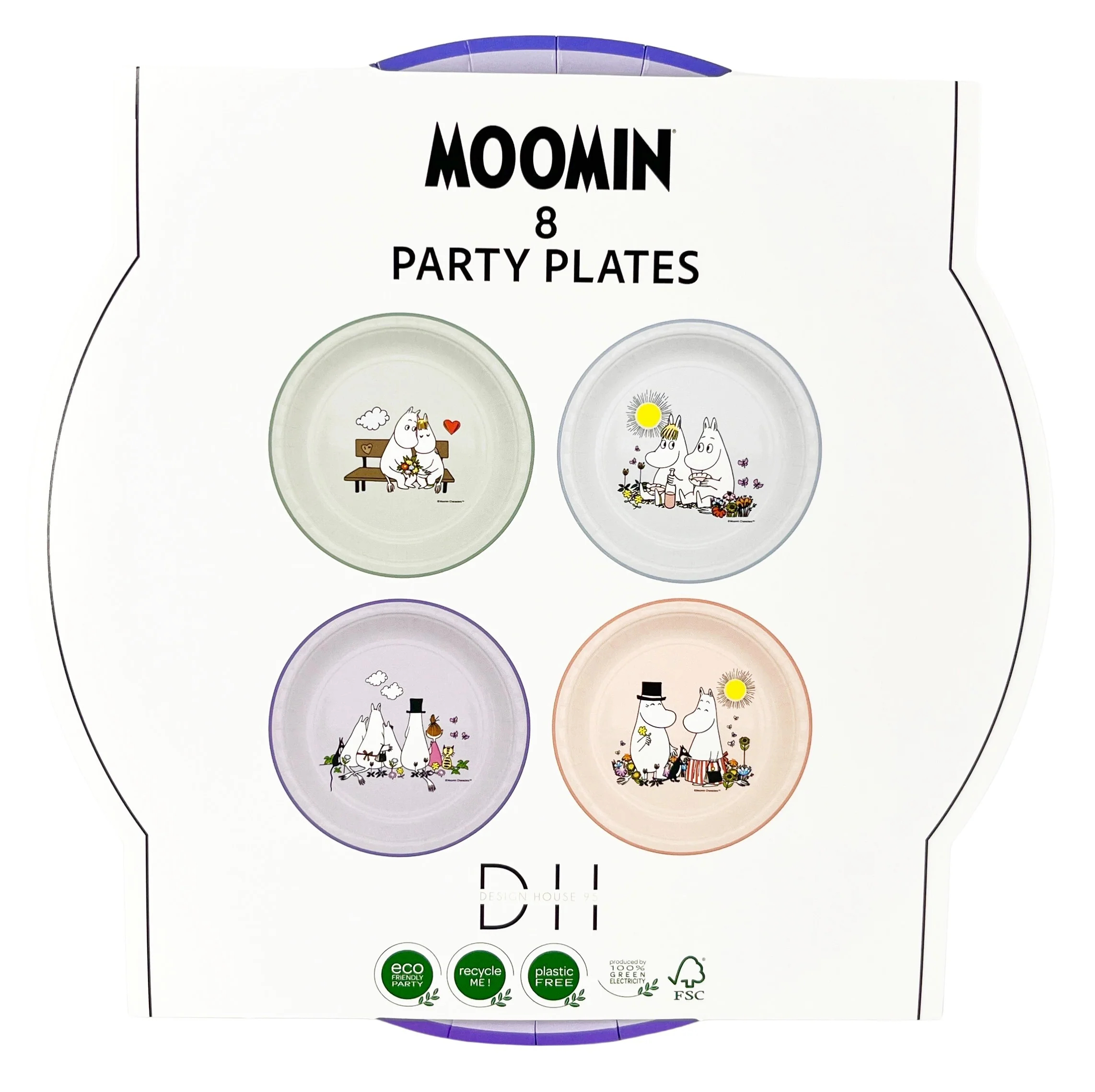 Moomin Paper Plates 8-Pack - 2