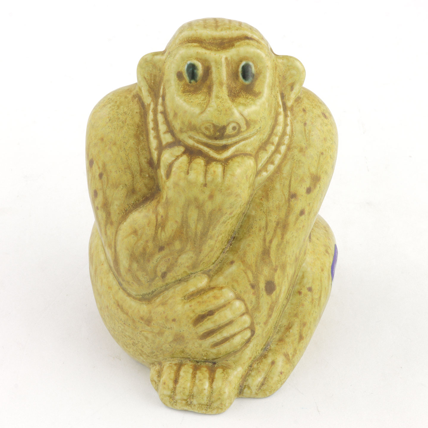 スティグ・リンドベリ Zooシリーズ サル (緑色) 10cm 1940年