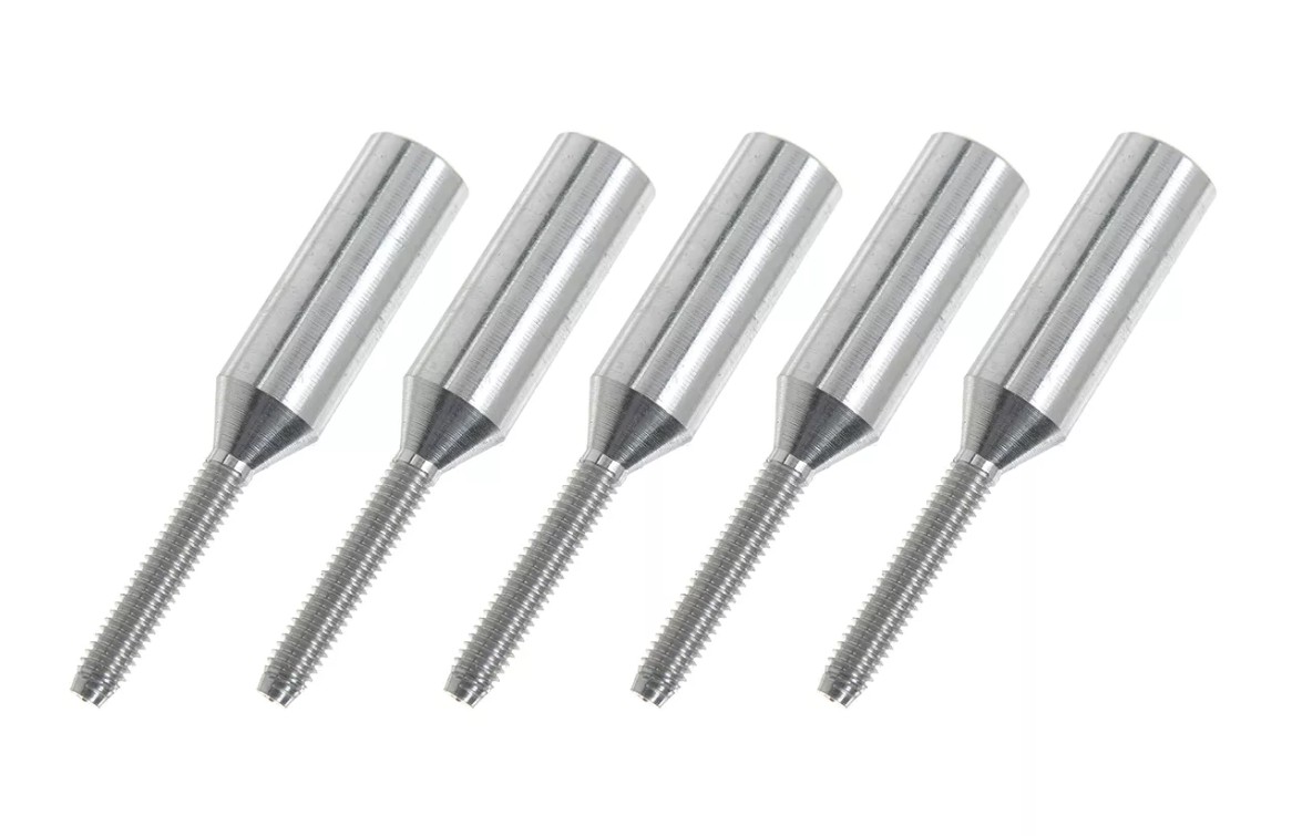 G-Force Threaded Coupler - M2.5 - Outer - Carbon Tube Dia. 5mm - 5 pcs