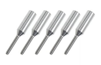 G-Force Threaded Coupler - M2.5 - Outer - Carbon Tube Dia. 5mm - 5 pcs
