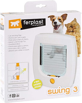 Ferplast - Kattlucka Swing 3 Basic Vit