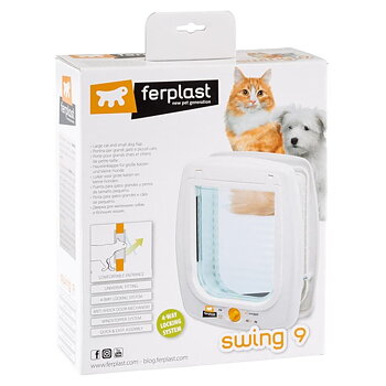 Ferplast - Kattlucka Swing 9 Tunnel Vit
