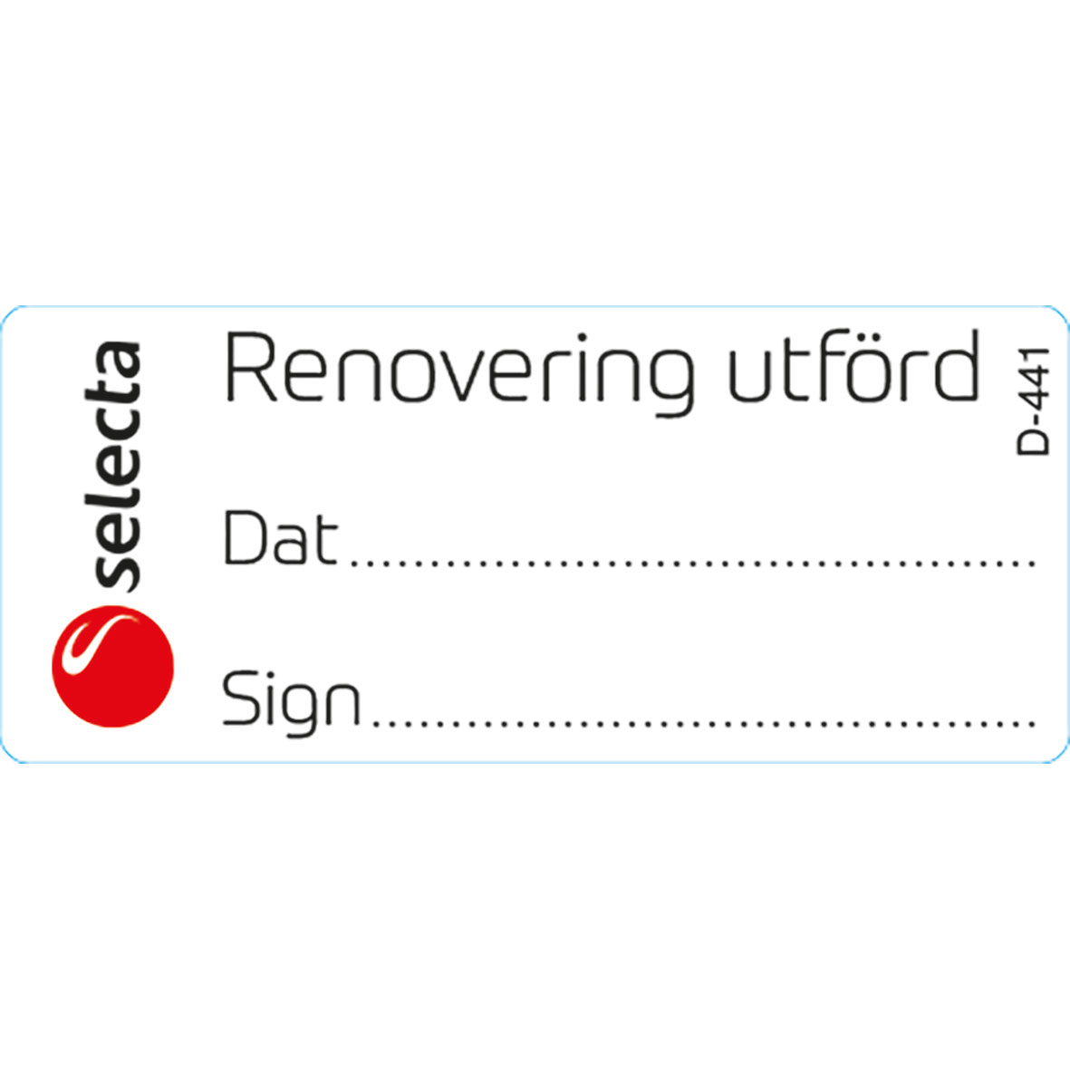 Dekal Rengöring utförd