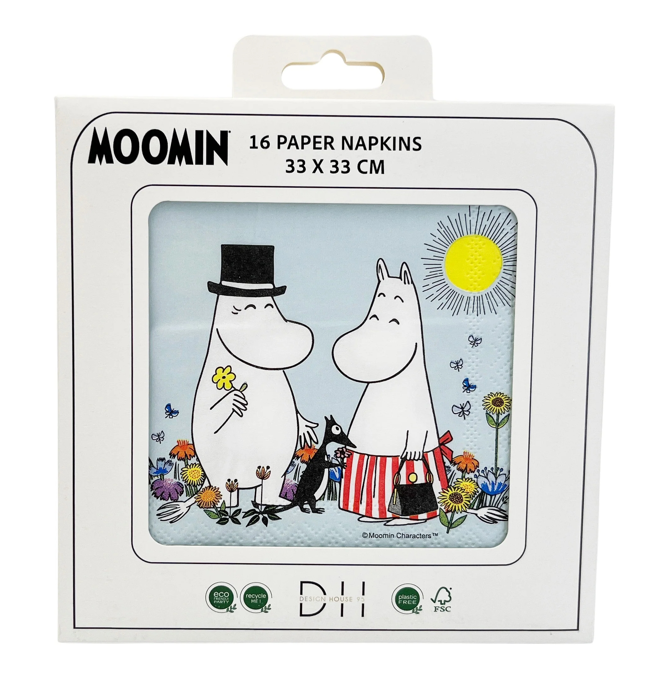 Moomin Napkins 16-Pack - Blue - 2