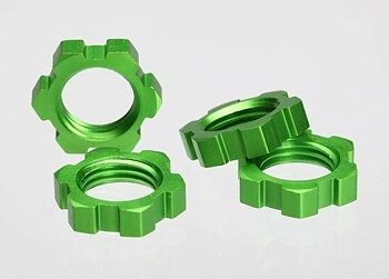 Traxxas Hjulmutter 17mm Grön (4)