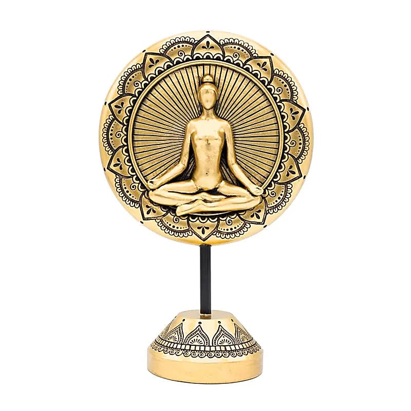 Deco Yoga meditation rund  i guldfärg