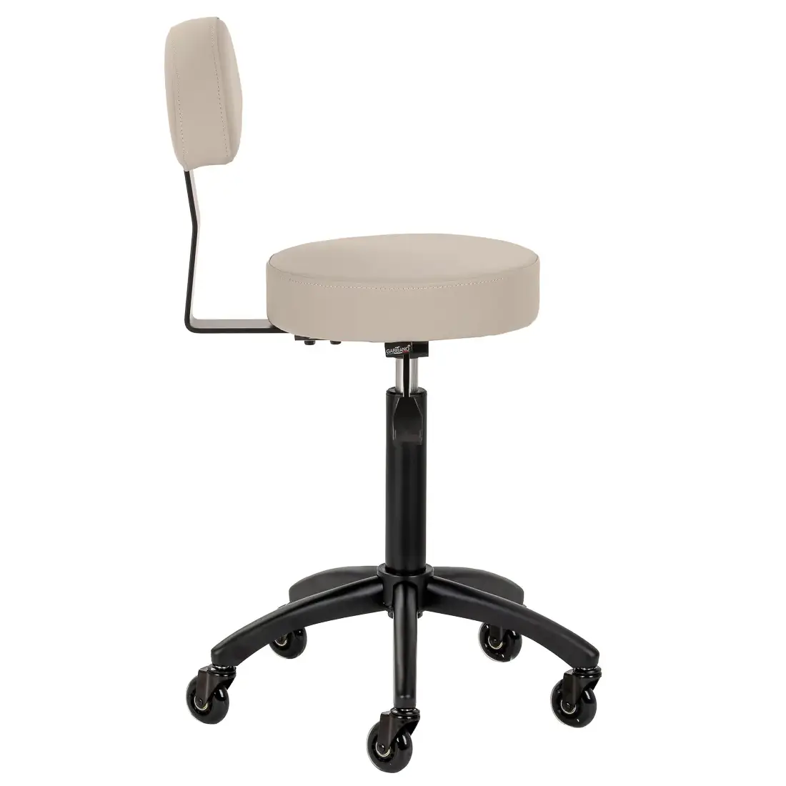 TORUN taburett med ryggstöd, beige - 4