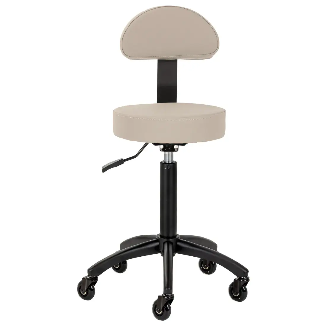 TORUN taburett med ryggstöd, beige - 6