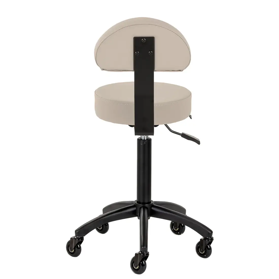 TORUN taburett med ryggstöd, beige - 5