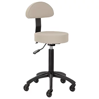 TORUN taburett med ryggstöd, beige