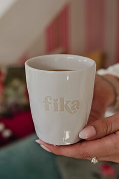 Majas mugg Fika - Vit