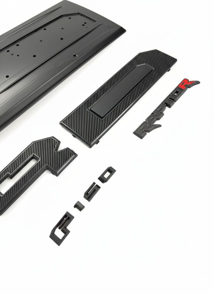 Bakluckepanel – Raptor Style – Matt Svart (2024–2026) - 2
