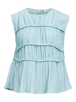 OBJMABEL BREA SL O-NECK TOP 145 Winter Sky