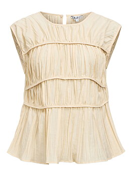 OBJMABEL BREA SL O-NECK TOP 145 Macadamia