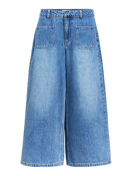 OBJFULLA MW DENIM CULOTTE 145 Medium Blue Denim