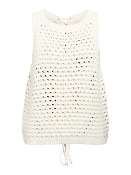 OBJDUNJA LO SL KNIT TOP 145 White