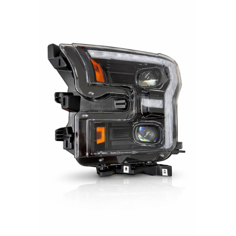 Full LED Strålkastare – NIGHTSTRIKE Black Edition – Gul Blinkers - 6