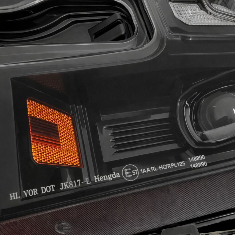 Full LED Strålkastare – NIGHTSTRIKE Black Edition – Gul Blinkers - 8