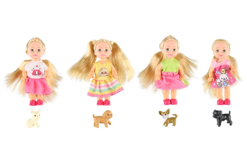 Nukke ja lemmikki 12 cm (1kpl)