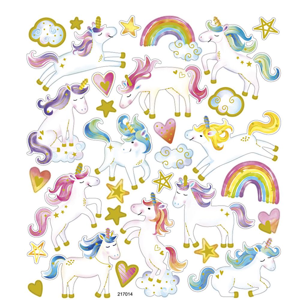 Stickers Enhörningar