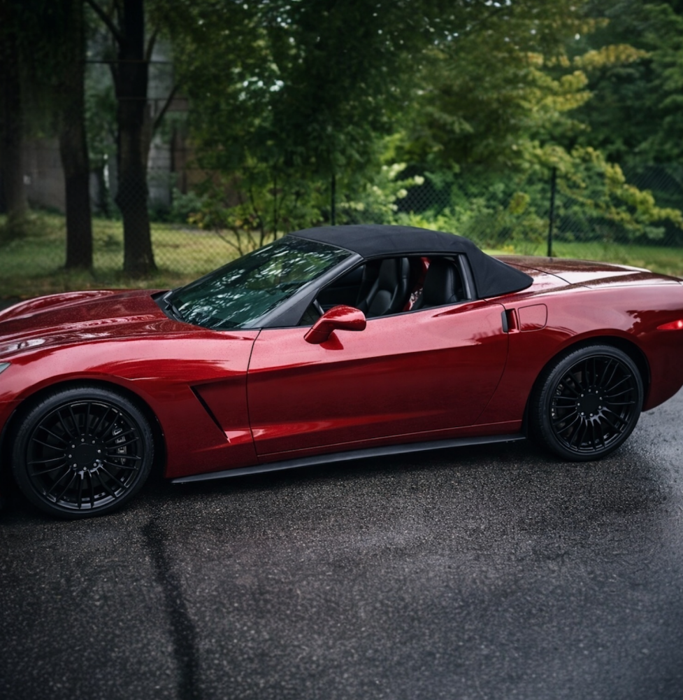 Sidokjolar – ZR1 Style – Matt Svart - 3