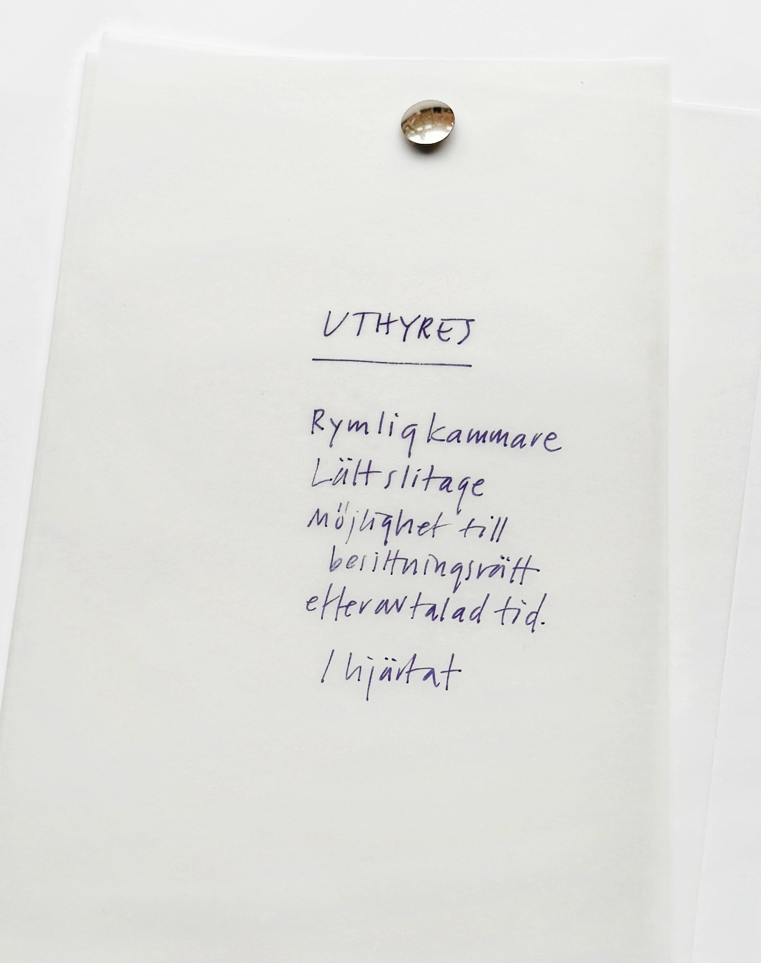 PUBLISHING PUBLISHING x MICHAELA HAMILTON Uthyres