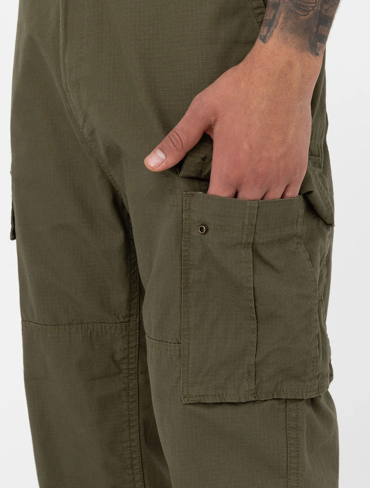 Dickies Eagle Bend Cargobyxor Military Green - 7