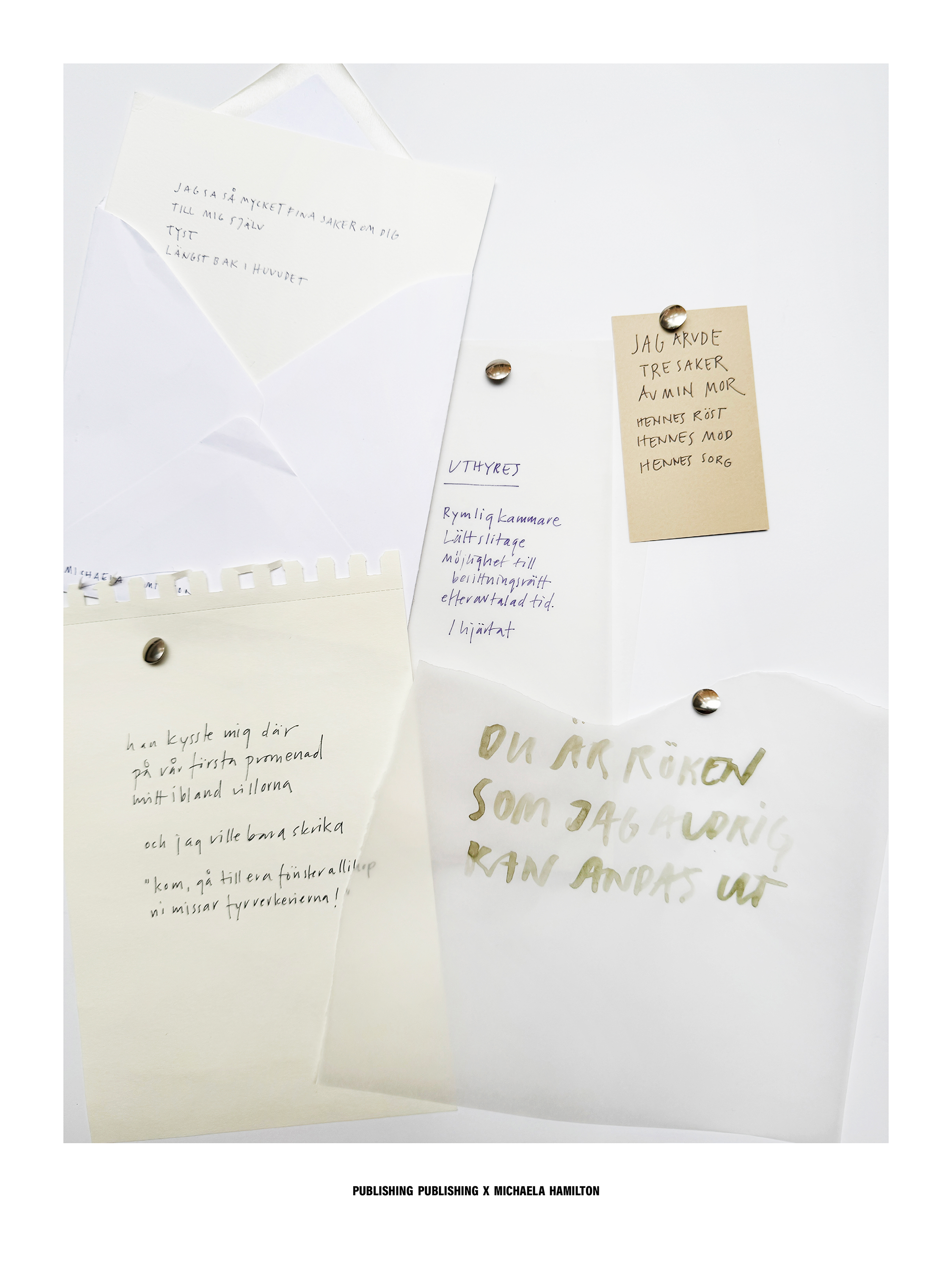 PUBLISHING PUBLISHING x MICHAELA HAMILTON Anslagstavlan - 4