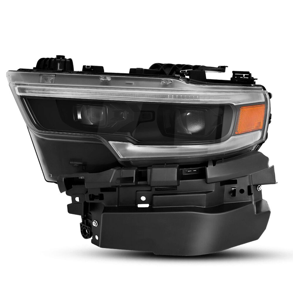 Full LED MATRIX Strålkastare – Svart + Kabeladaptrar – Komplett Set (2021–2026) - 6