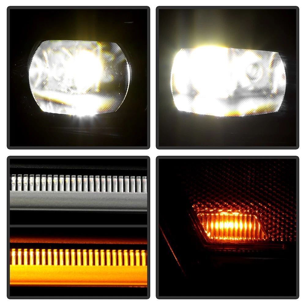 Full LED MATRIX Strålkastare – Svart + Kabeladaptrar – Komplett Set (2021–2026) - 10