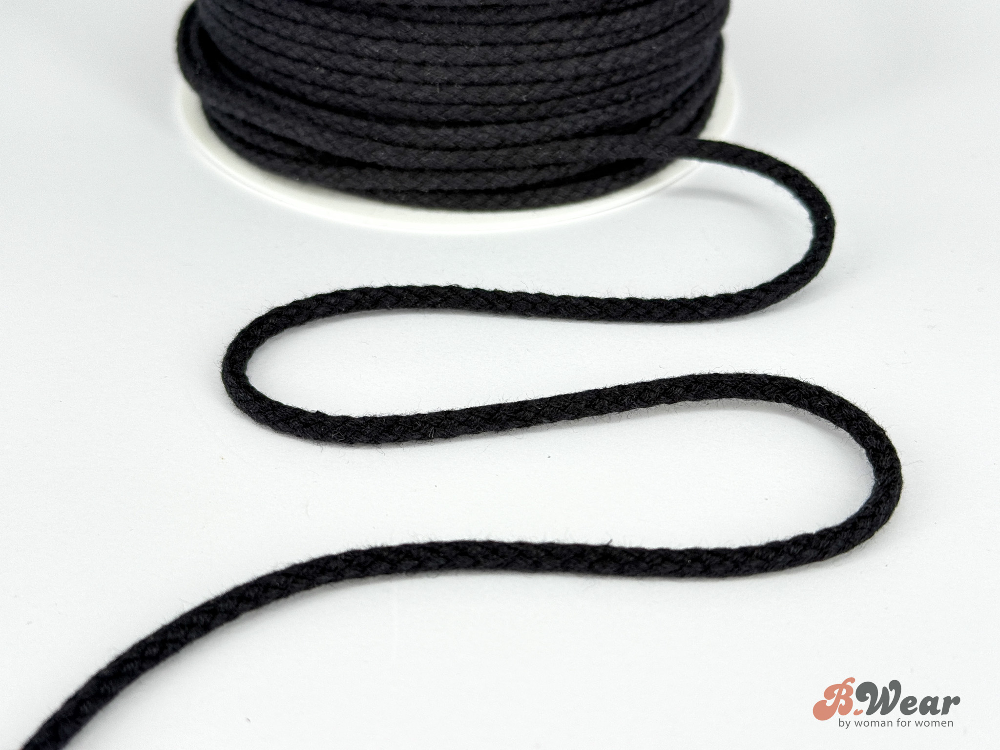 Anorak cord for swim shorts - Black 5 mm
