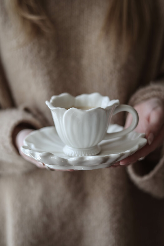 Mugg Blomstra Vit - 2