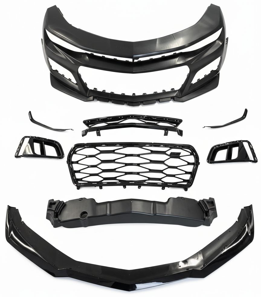 Frontstötfångare PREMIUM – 1:1 ZL1 Style – Blank Svart - 3