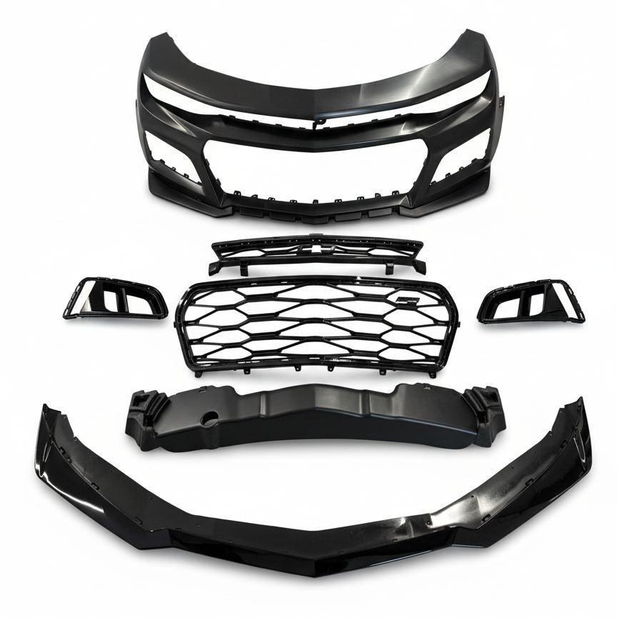 Frontstötfångare PREMIUM – 1:1 ZL1 Style – Blank Svart - 5