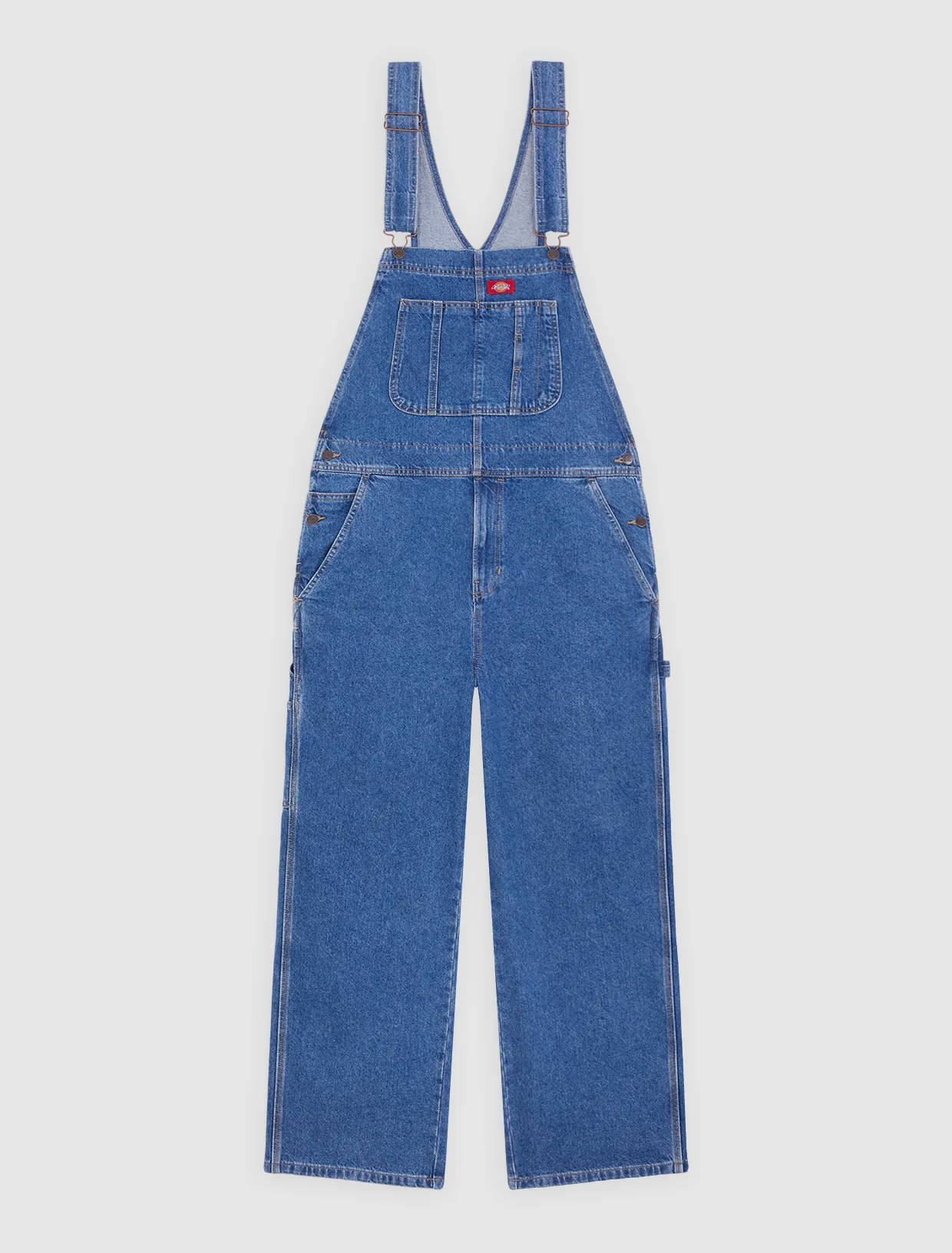 Dickies Loose Denim Hängselbyxor Classic Blue - 8