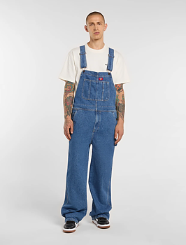 Dickies Loose Denim Hängselbyxor Classic Blue