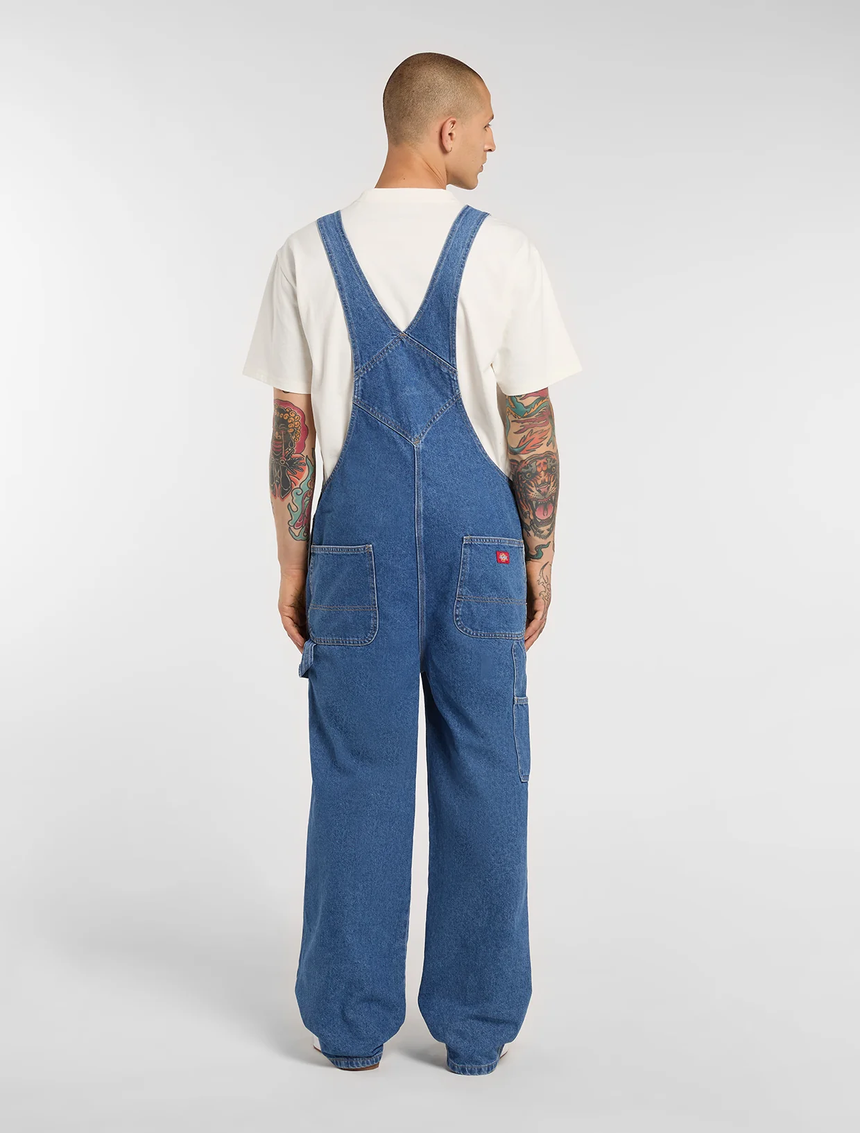 Dickies Loose Denim Hängselbyxor Classic Blue - 2