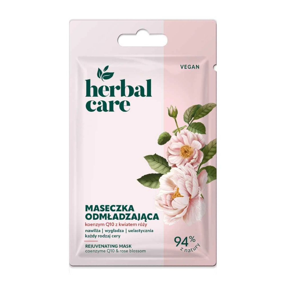 Ansiktsmask med Q10 och rosenblomma
