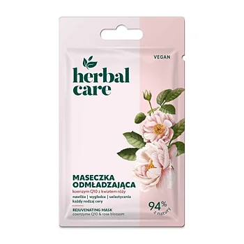Ansigtsmaske med Q10 og roseblomst