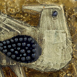 Lisa Larson (1960s) Unique Bird Wall Plaque 28 cm