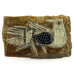 Lisa Larson (1960s) Unique Bird Wall Plaque 28 cm